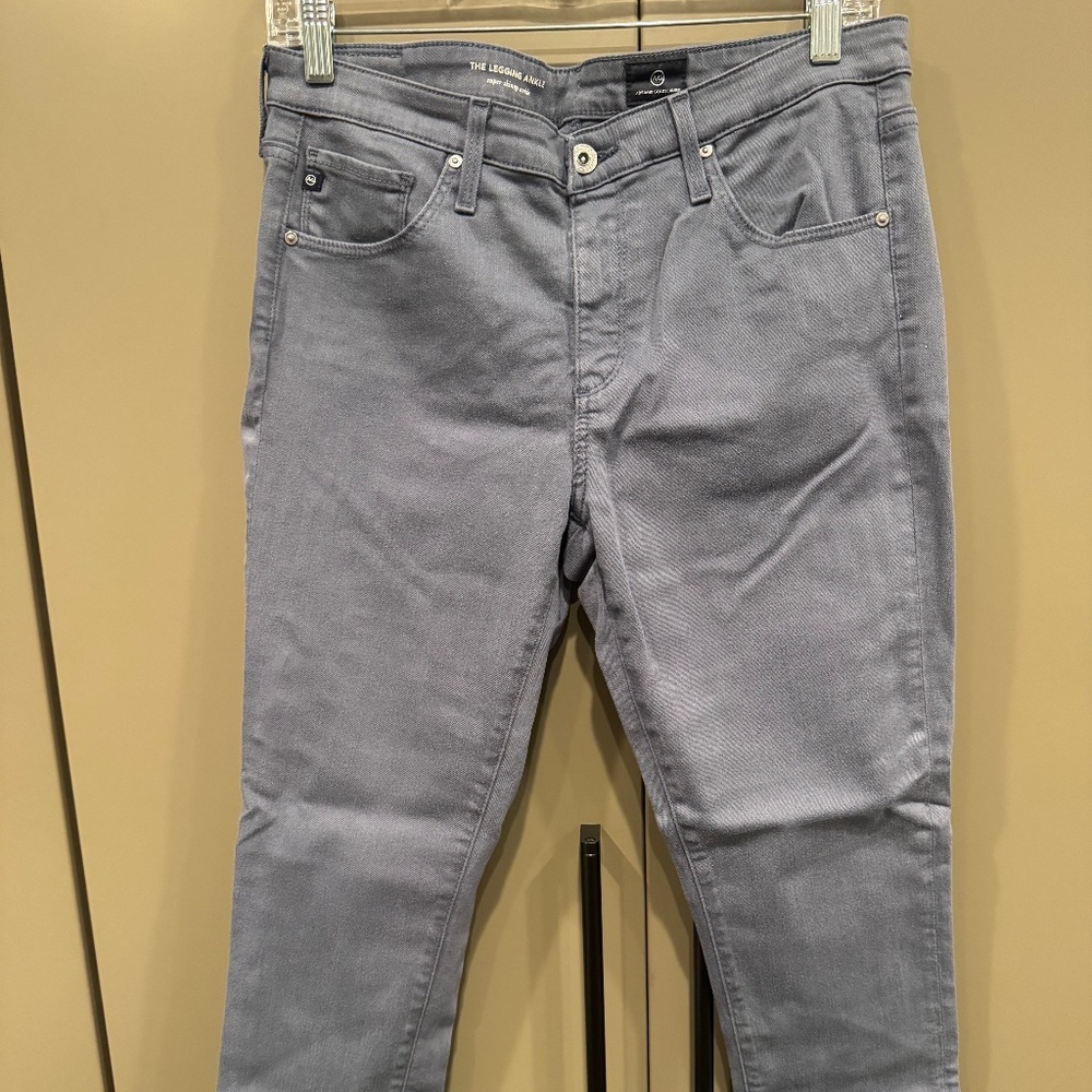 COOL BLUE ADRIANO GOLDSCHMIED JEANS, SIZE 27R